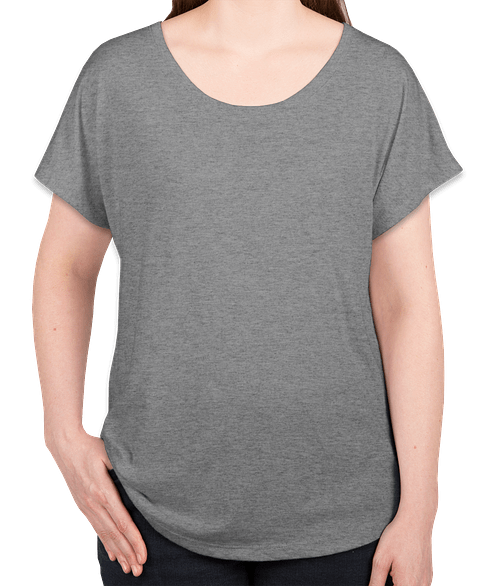 Next Level Women's Tri-Blend Dolman T-shirt in Premium Heather