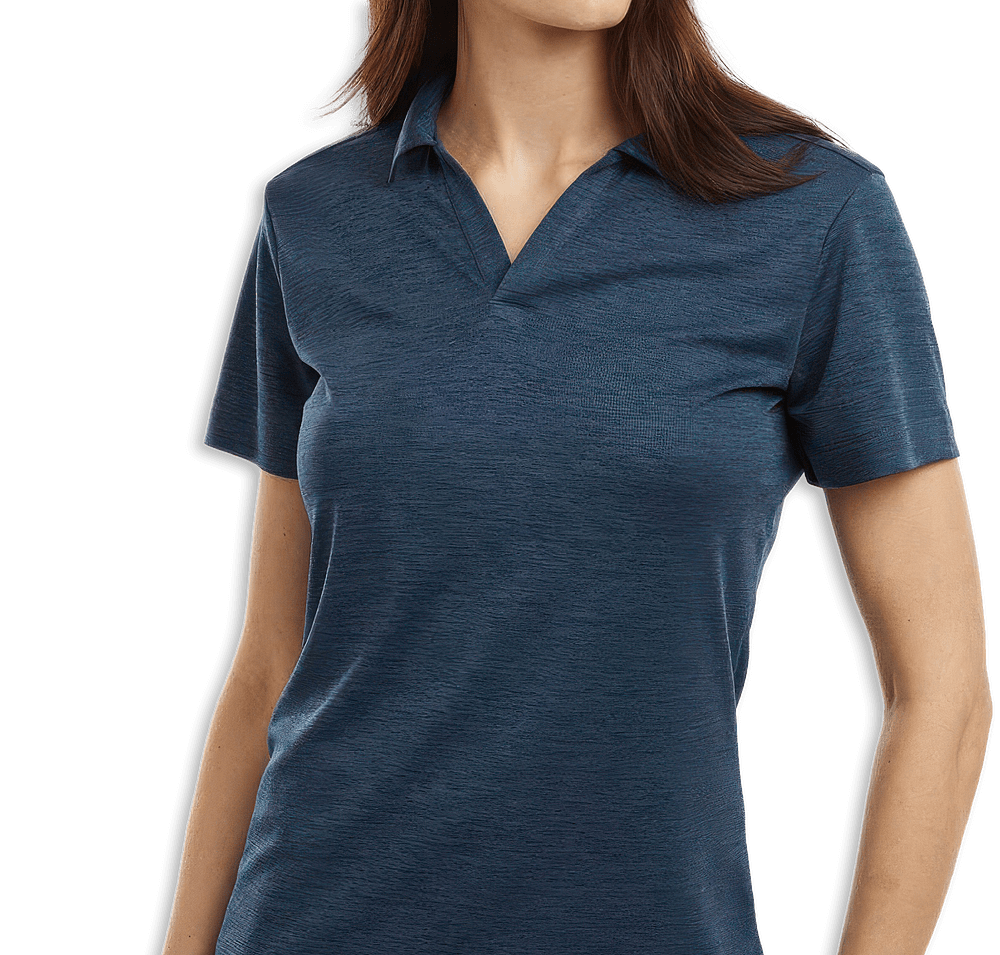 AllPro Women's Pro-Lock Melange Performance Polo - Embroidered-default