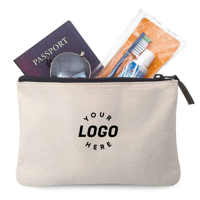 Cotton Zippered Pouch