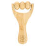 Laser Engraved Bamboo Handheld Massager with Rollers