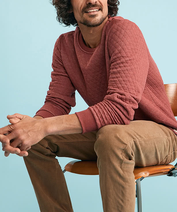 Marine Layer Corbet Quilted Crewneck Sweatshirt