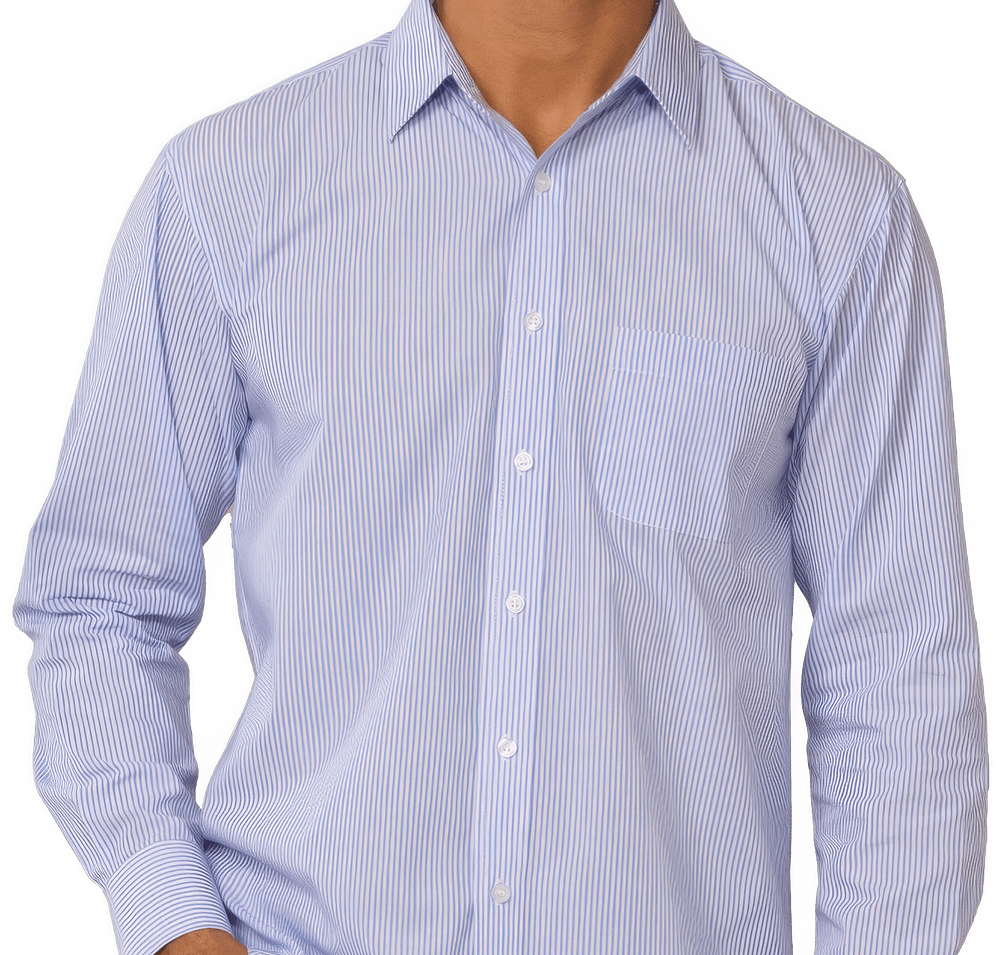 Blue Generation Striped Poplin Dress Shirt-default