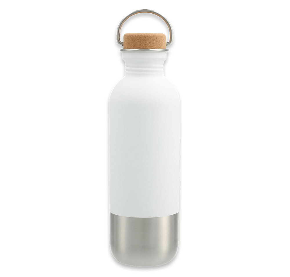 27 oz. Lagom Stainless Steel Water Bottle with Cork Lid-default