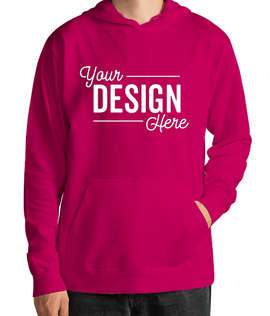 Delta Pullover Hoodie - Color: Heliconia
