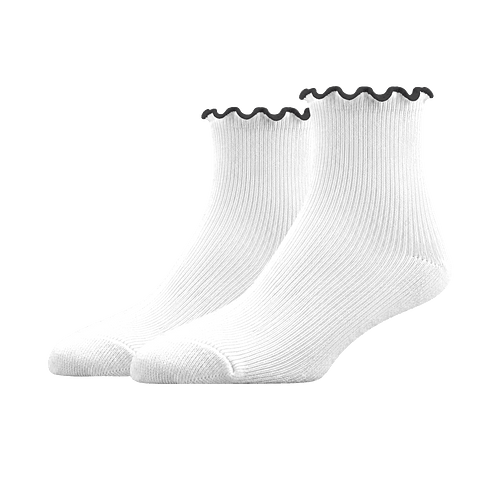Ruffle Socks in Black