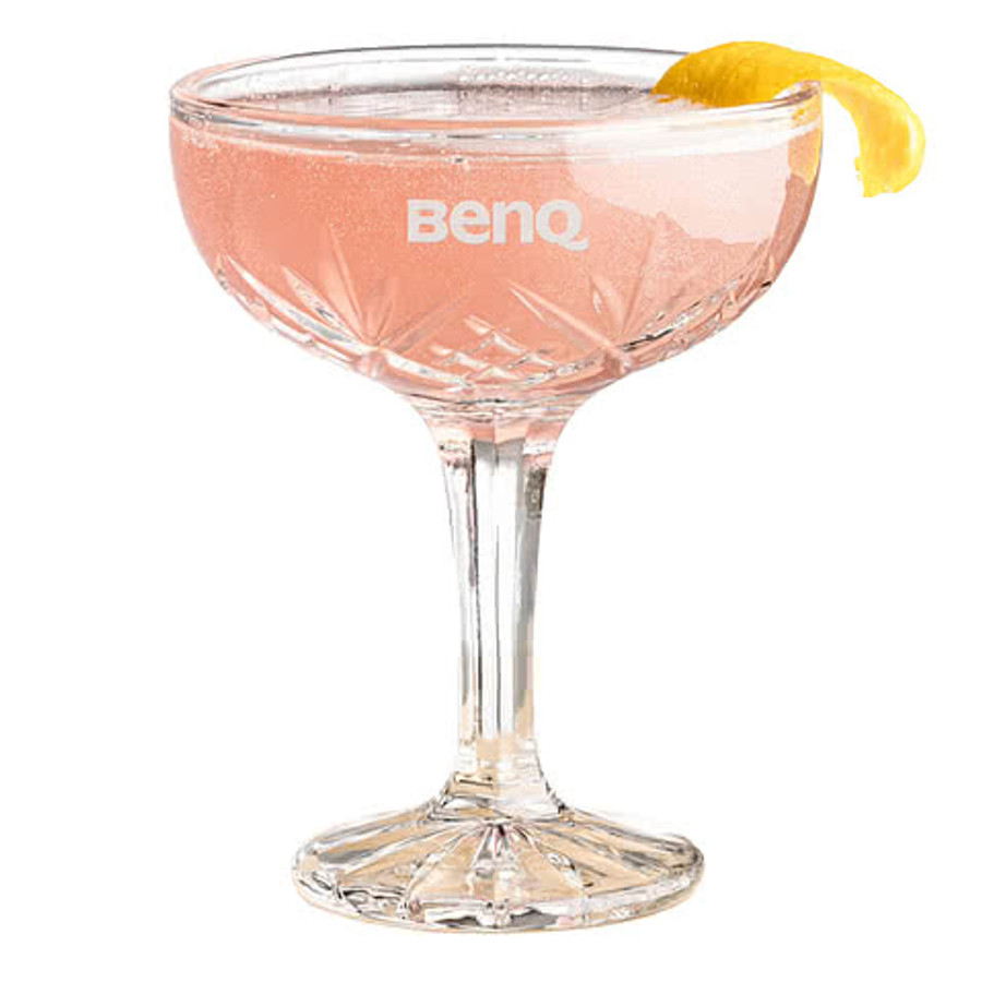 Laser Etched 6 oz. Brinkley Cocktail Coupe Glass in Clear