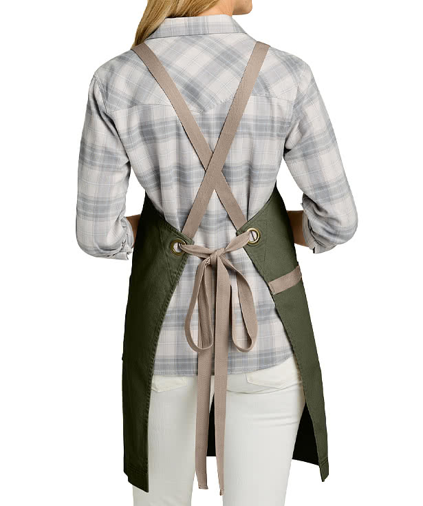 Port Authority Signature Crossback Full Length Two-Pocket Apron - Printed