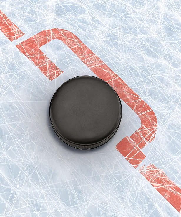 Hockey Puck Shaped Stress Reliever