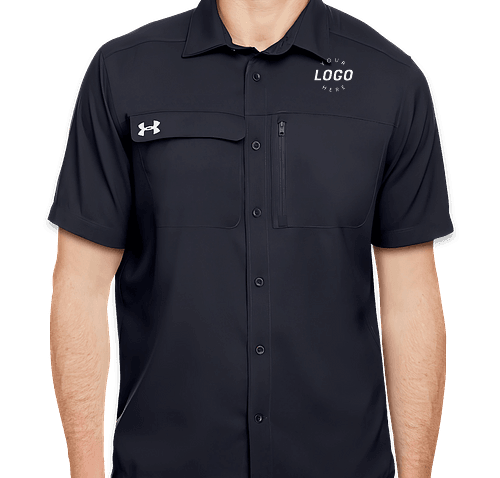 Under armour short sleeve 2025 button up