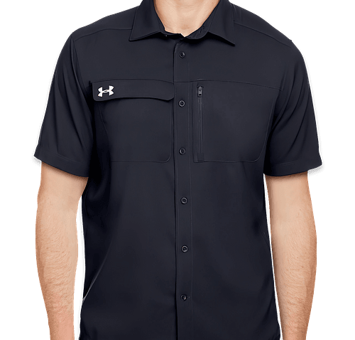 Under armour short 2024 sleeve button up
