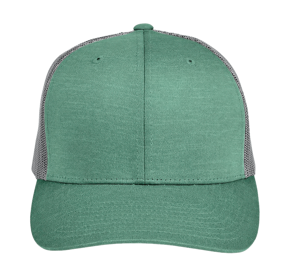 Team 365 Youth Zone Sonic Heather Snapback Trucker Hat-default