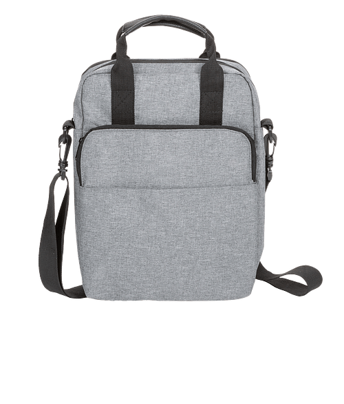 Jaya Crossbody Vertical 13" Computer Messenger Bag in Gray