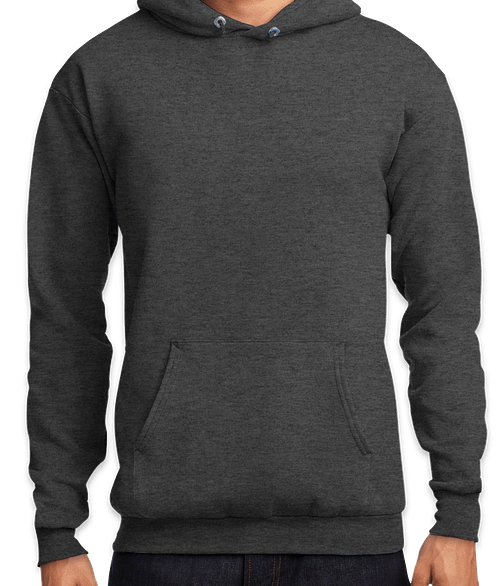Port & Company Core Pullover Hoodie in Black Heather