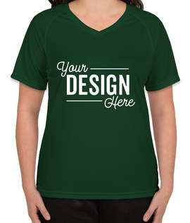 Augusta Women's Attain Raglan Performance Shirt - Color: Dark Green