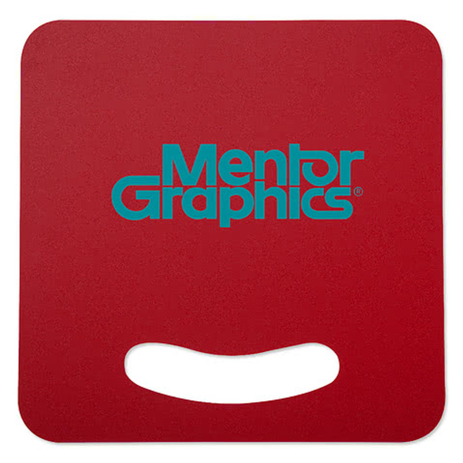 Square Plastic Hand Fan with Handle in Turquoise