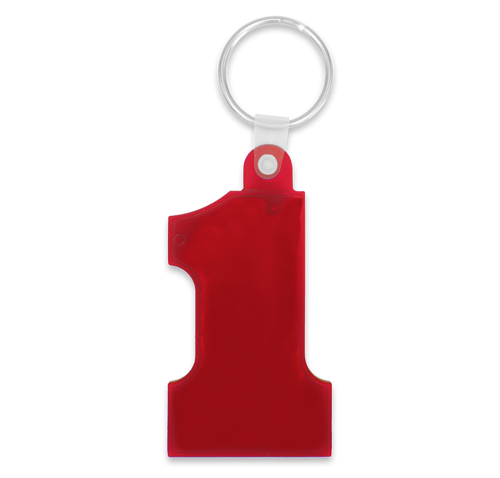 Number One Shaped Keychain-default