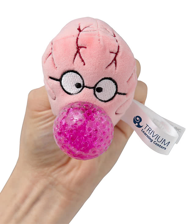 Stress Busters Brain Plush Gel Stress Reliever