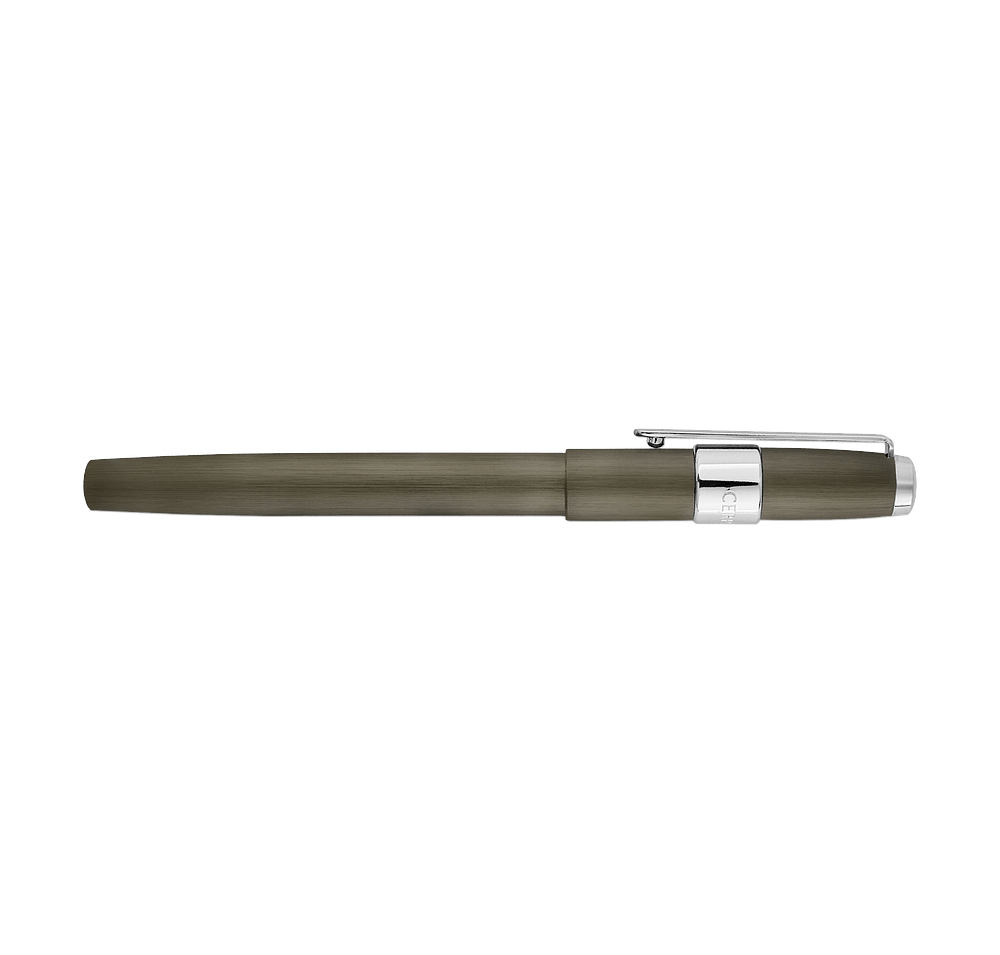 Cerruti 1881 Block Brushed Ballpoint Pen & Fountain Pen Set-default