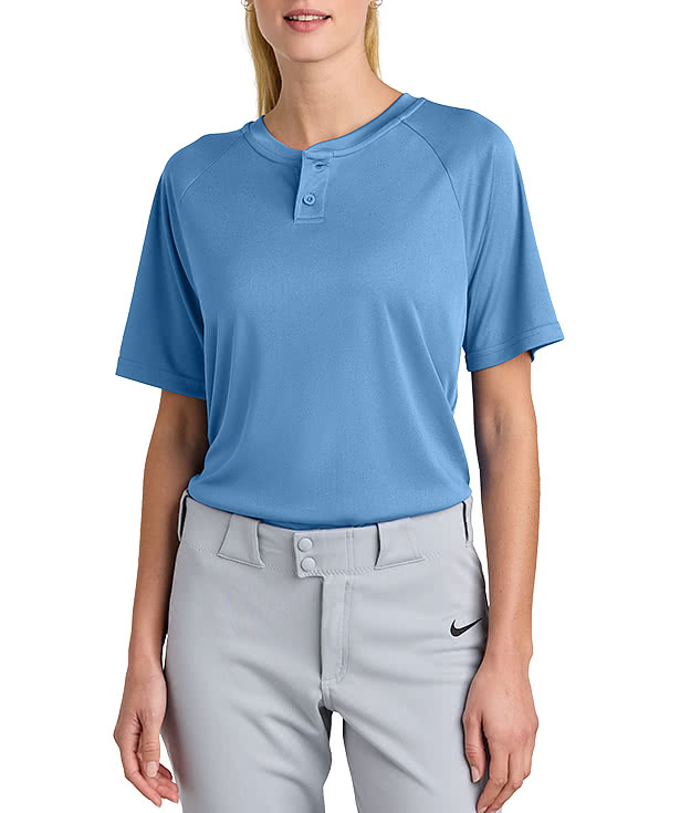 Sport-Tek Competitor 2-Button Baseball Henley