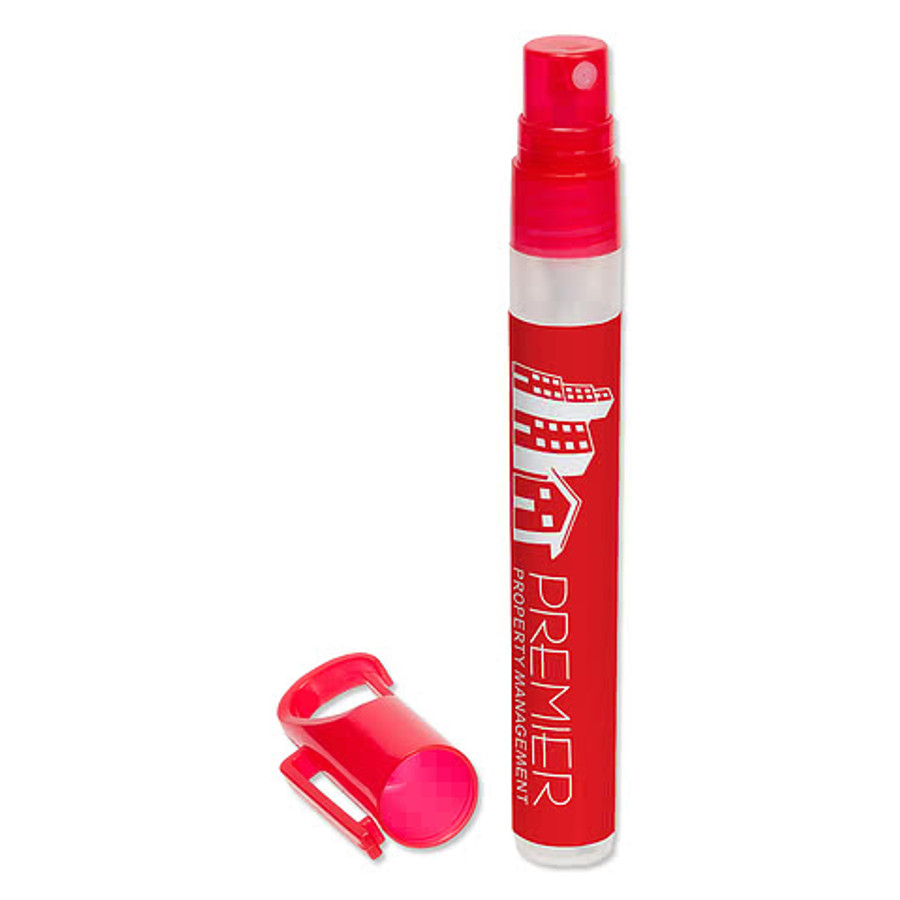 Full Color Clipper Spray Pen Hand Sanitizer in Black