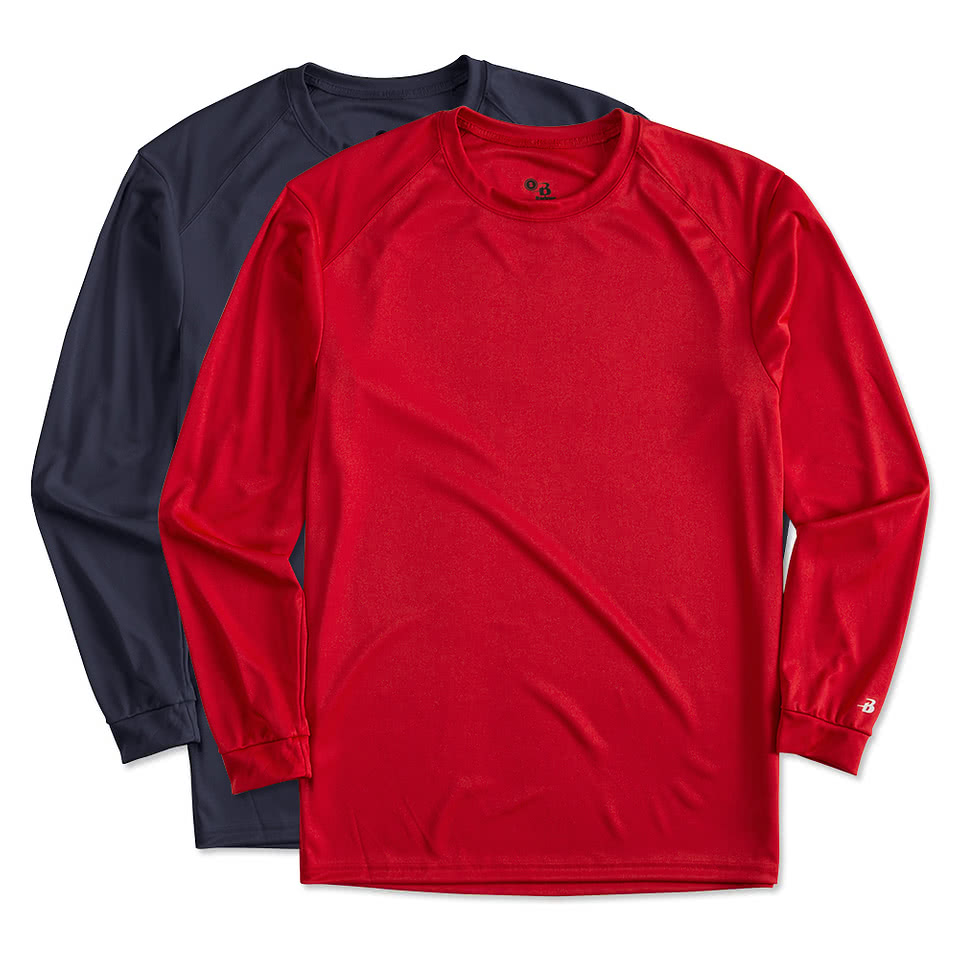 Badger long sleeve dri best sale fit shirts