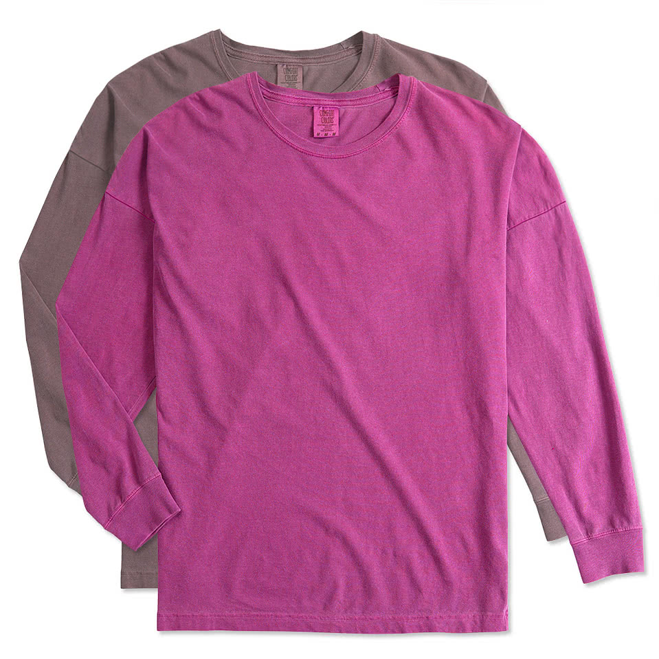 Comfort Colors Women's Drop Shoulder Long Sleeve T-Shirt