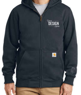 Carhartt Rain Defender Paxton Heavyweight Zip Hoodie - Screen Printed