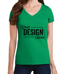 Port & Company Women's Fan Favorite V-Neck T-shirt - Color: Athletic Kelly