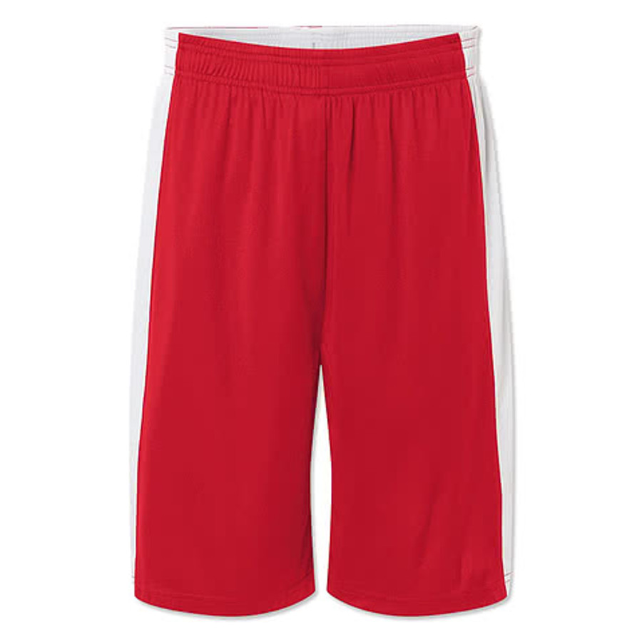 Team 365 Zone UPF 40+ Reversible Performance Shorts in Sport Graphite / White