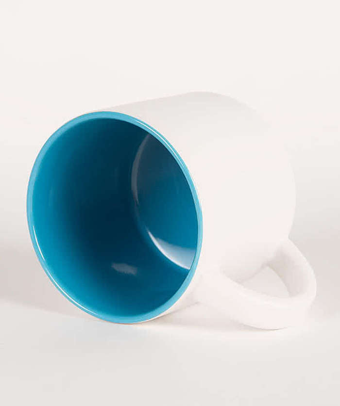 14 oz. Ceramic Two-Tone White Minolo Mug