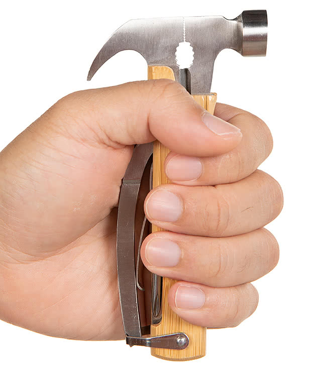 Laser Engraved 12-in-1 Multi-Functional Wood Hammer