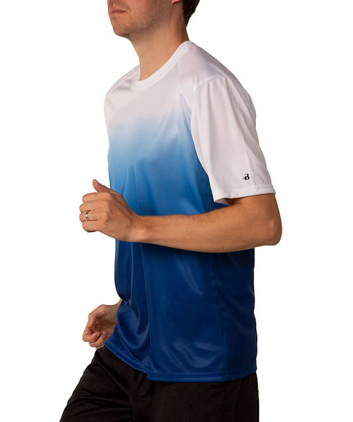 Custom Badger Ombre Performance Sleeve Online Short - at Shirt Design Performance Shirts