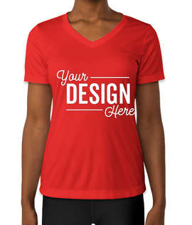 Sport-Tek Women's Competitor V-Neck Performance Shirt - Color: True Red
