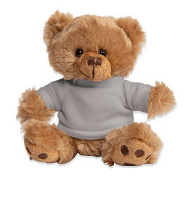 6" Big Paw Brown Bear - Color: Gray