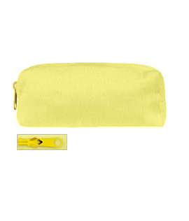 Small Canvas Pencil Case - Color: Lemon Chiffon / Yellow