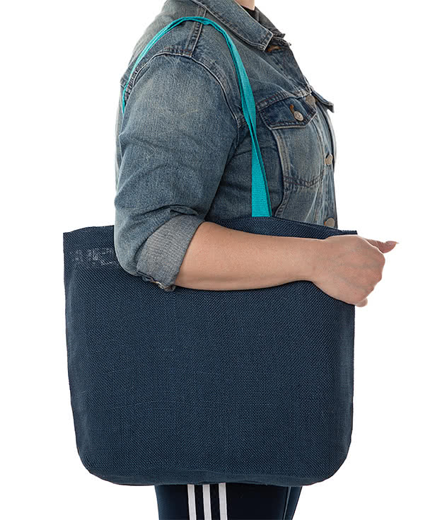 Eco-Green Medium Jute Tote Bag