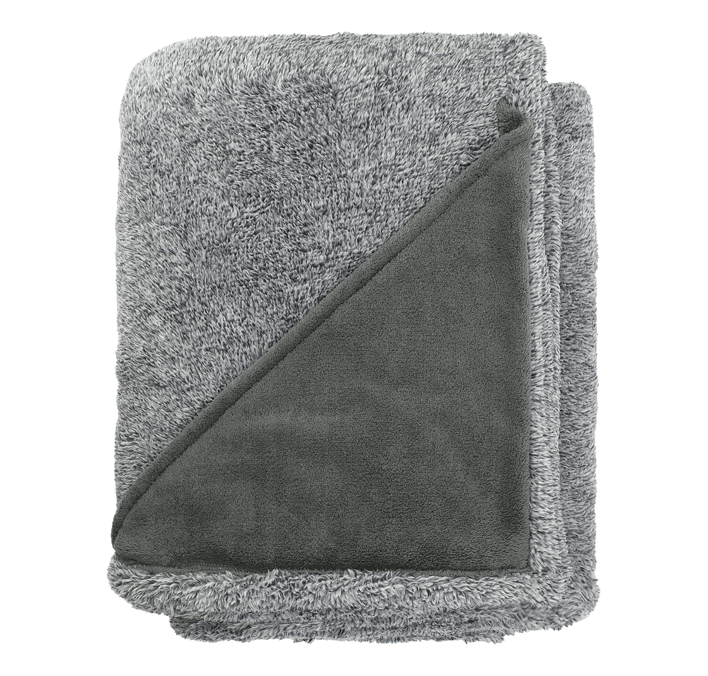 Heathered Fuzzy Fleece Blanket-default