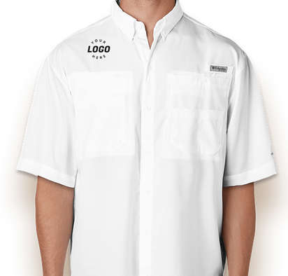 Columbia White Tamiami Fishing Shirt