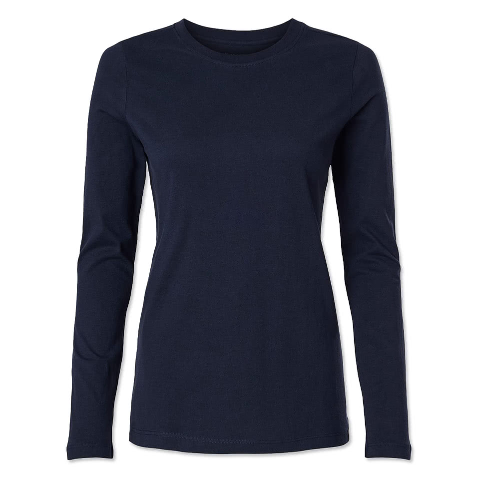 Jaanuu Women's RegenX Cotton Underscrub Long Sleeve T-shirt - Embroidered