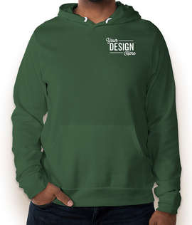 Embroidered Bella + Canvas Ultra Soft Pullover Hoodie - Color: Forest