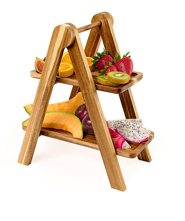 La Cuisine 2 Tier Serving Tray