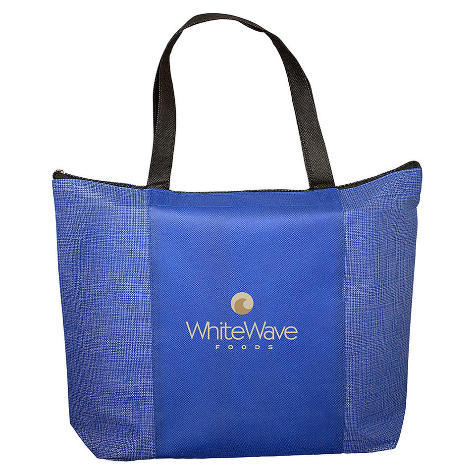 Tonal Non-Woven Zippered Trade Show Tote Bag