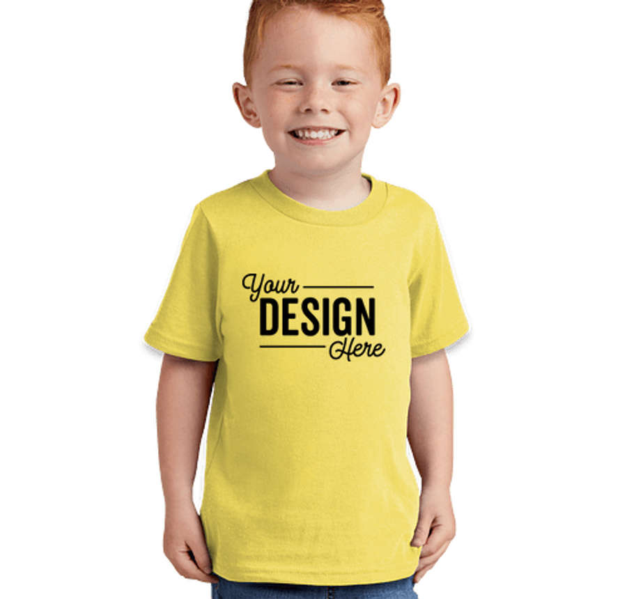 Port & Company Toddler Core Cotton T-shirt in Yellow