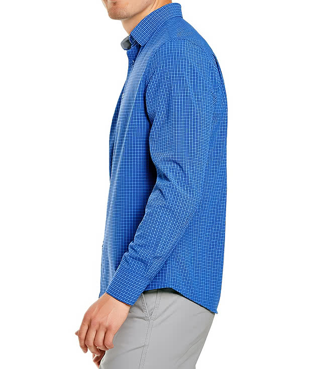 Storm Creek Influencer Wrinkle-Free Microplaid Long Sleeve Dress Shirt