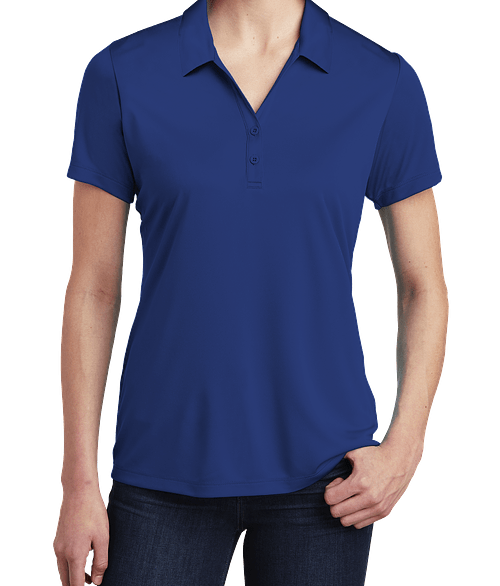 Sport-Tek Women's Competitor Lightweight Performance Polo - Embroidered in True Royal