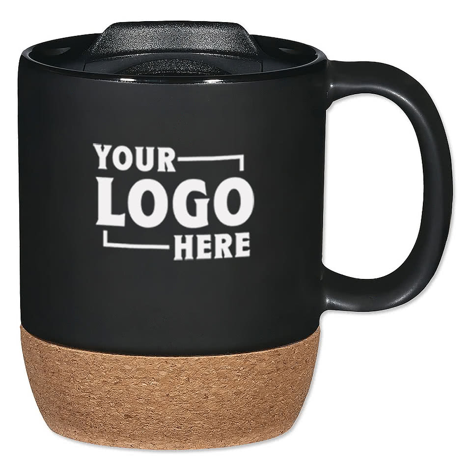 14 oz. Ceramic Cork Base Mug