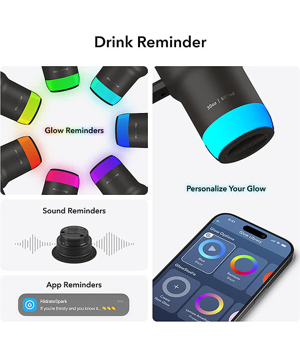 30 oz. HidrateSpark PRO 2 Smart Tumbler
