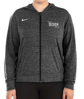 Nike Women's Gym Vintage Zip Hoodie - Color: Team Black