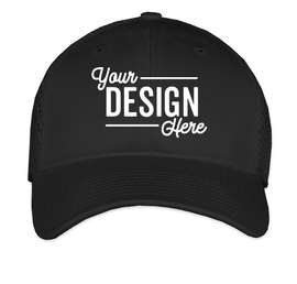 New Era 39THIRTY Stretch Fit Trucker Hat - Color: Black