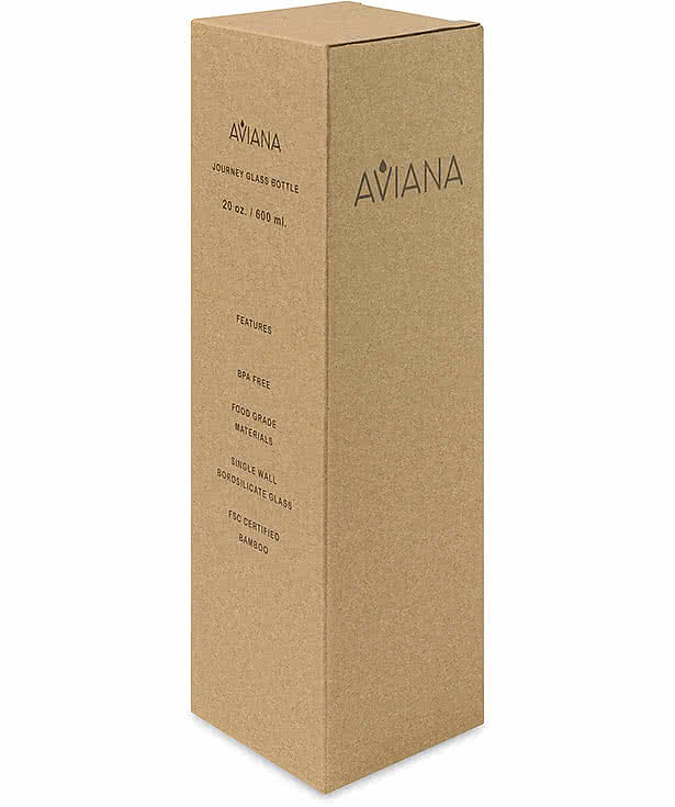 20 oz. Aviana Journey Glass Water Bottle